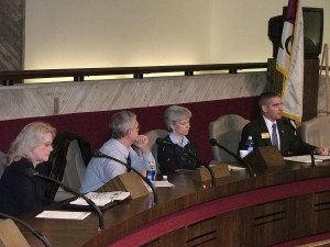 awebbbcrlandlordtenant2 Ashley serving as the moderator during a Tenant-Landlord Workshop sponsored by the Kettering Board of Community Relations.